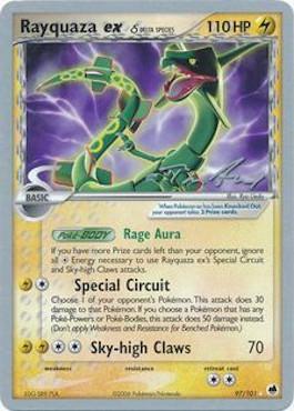 Rayquaza ex (97/101) (Delta Species) (Legendary Ascent - Tom Roos) [World Championships 2007] | Pegasus Games WI