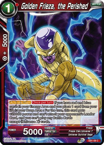 Golden Frieza, the Perished (EB1-08) [Battle Evolution Booster] | Pegasus Games WI