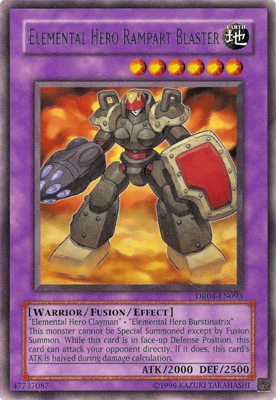 Elemental Hero Rampart Blaster [DR04-EN093] Rare | Pegasus Games WI