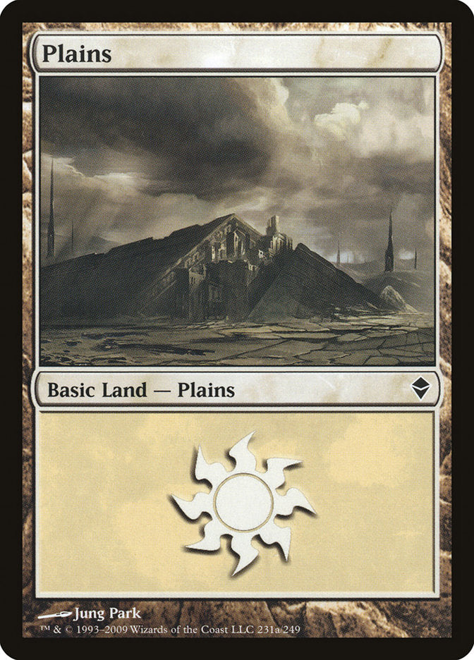 Plains (231a) [Zendikar] | Pegasus Games WI