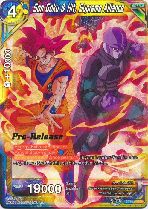 Son Goku & Hit, Supreme Alliance (BT10-145) [Rise of the Unison Warrior Prerelease Promos] | Pegasus Games WI