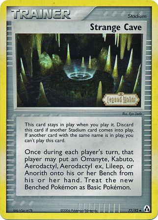 Strange Cave (77/92) (Stamped) [EX: Legend Maker] | Pegasus Games WI