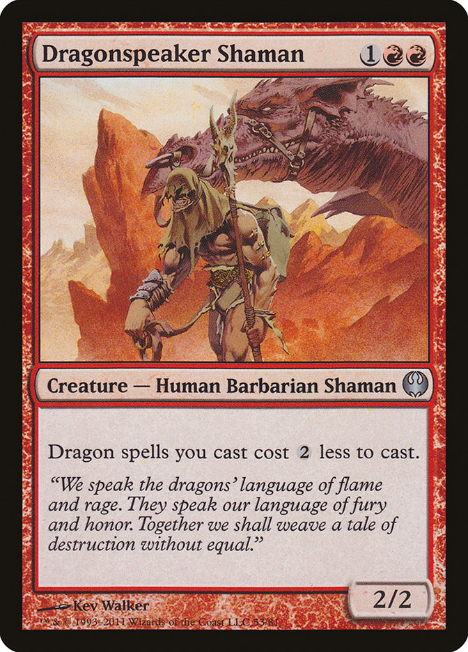 Dragonspeaker Shaman [Duel Decks: Knights vs. Dragons] | Pegasus Games WI