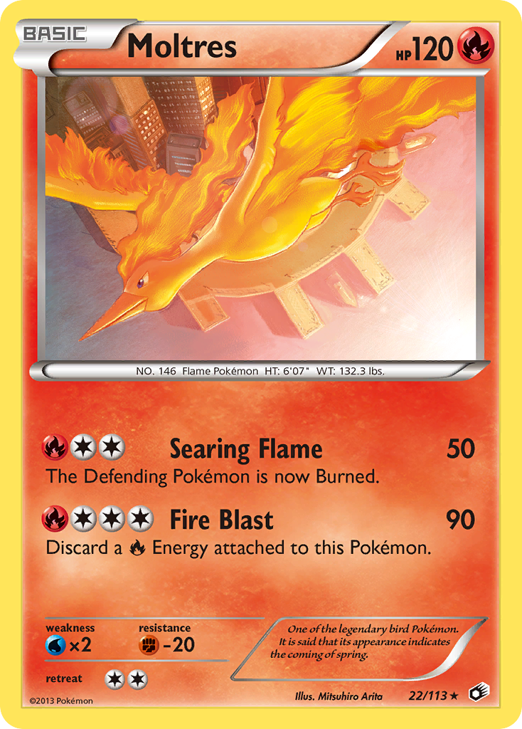 Moltres (22/113) [Black & White: Legendary Treasures] | Pegasus Games WI