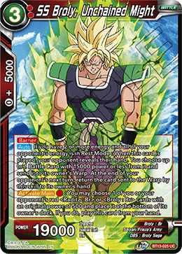 SS Broly, Unchained Might (Uncommon) [BT13-025] | Pegasus Games WI