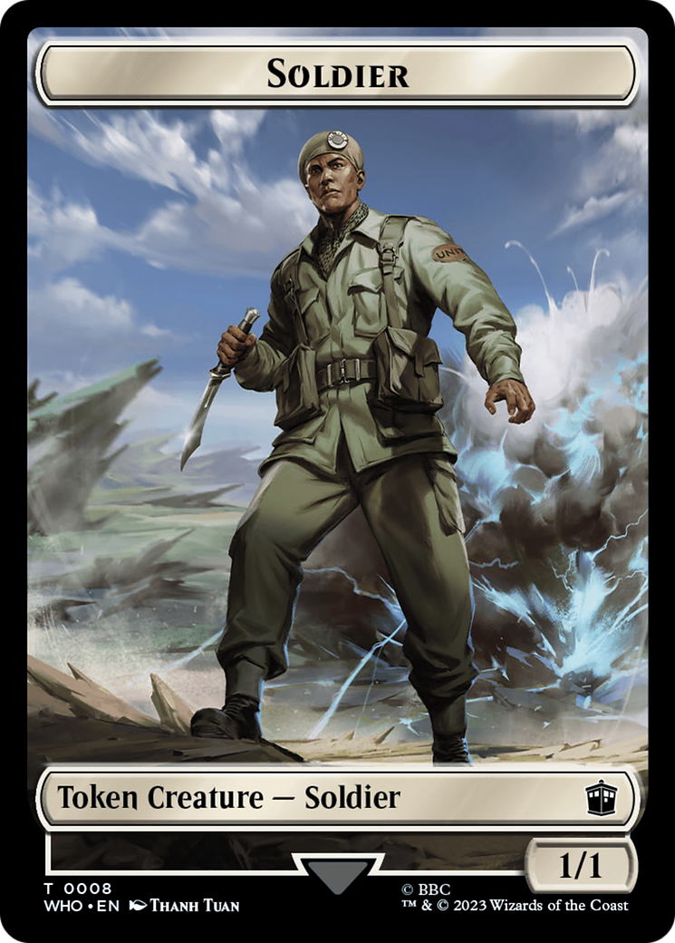 Soldier // Food (0025) Double-Sided Token [Doctor Who Tokens] | Pegasus Games WI