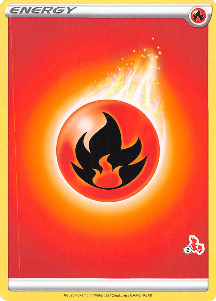 Fire Energy (Cinderace Stamp #2) [Battle Academy 2022] | Pegasus Games WI