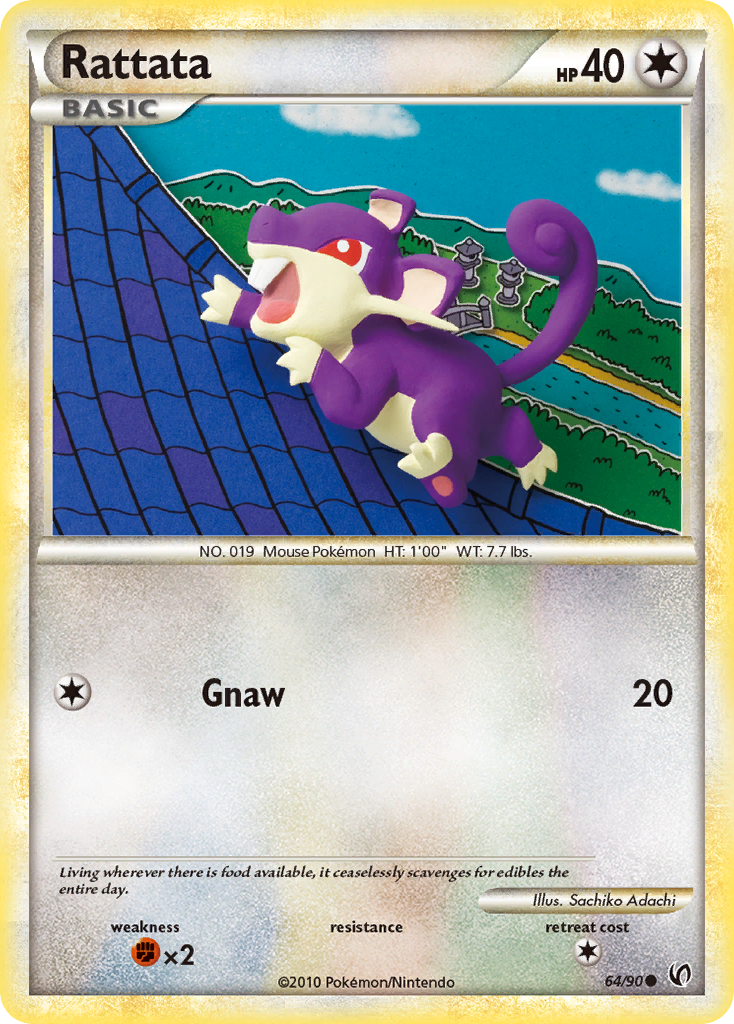 Rattata (64/90) [HeartGold & SoulSilver: Undaunted] | Pegasus Games WI