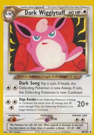 Dark Wigglytuff (40/105) [Neo Destiny Unlimited] | Pegasus Games WI