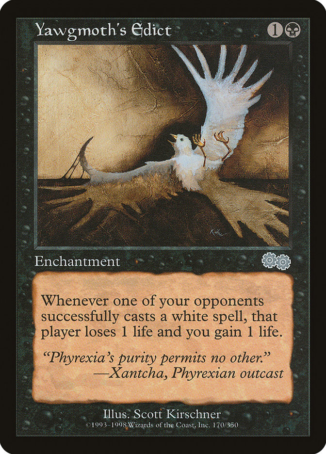 Yawgmoth's Edict [Urza's Saga] | Pegasus Games WI