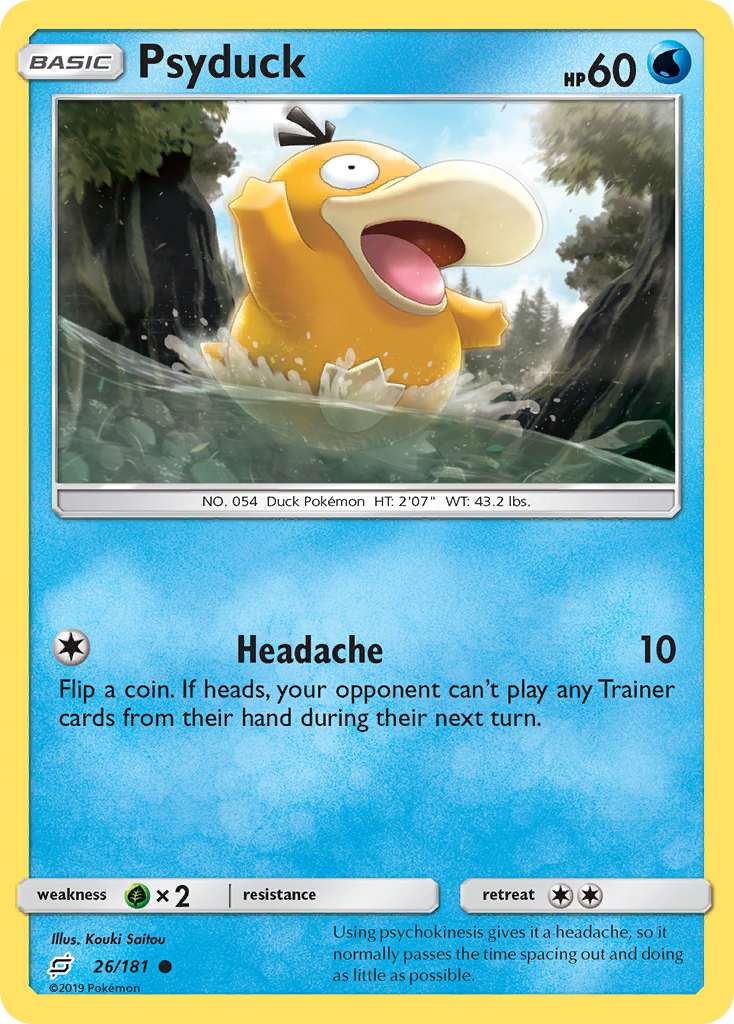 Psyduck (26/181) [Sun & Moon: Team Up] | Pegasus Games WI