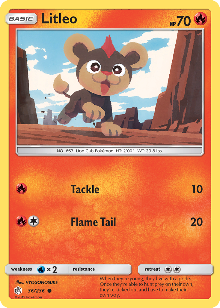 Litleo (36/236) [Sun & Moon: Cosmic Eclipse] | Pegasus Games WI