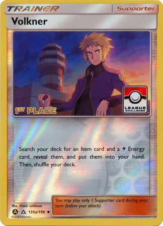 Volkner (135a/156) (League Challenge 1st Place) [Sun & Moon: Ultra Prism] | Pegasus Games WI