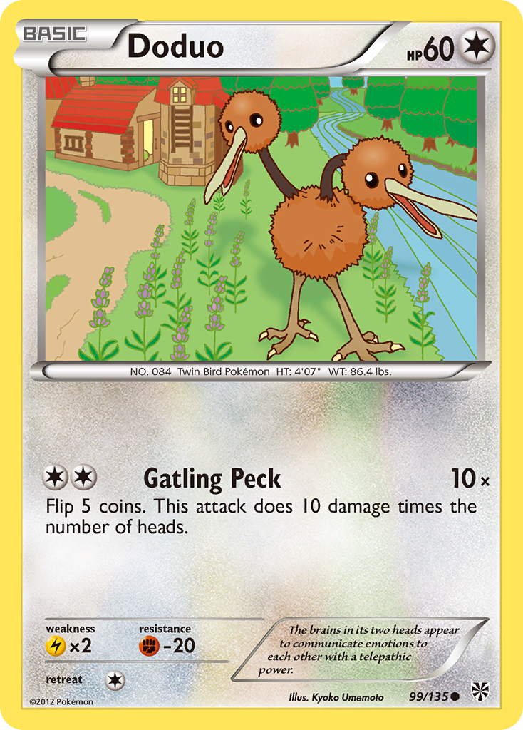 Doduo (99/135) [Black & White: Plasma Storm] | Pegasus Games WI