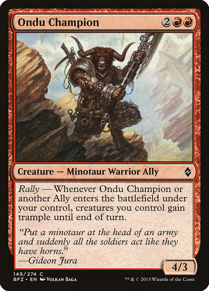 Ondu Champion [Battle for Zendikar] | Pegasus Games WI