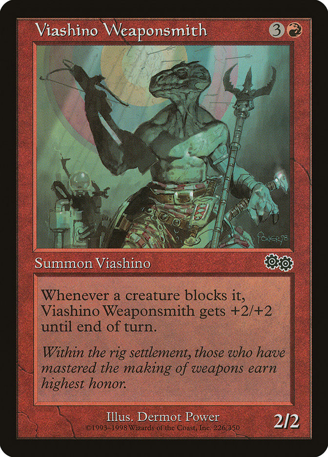 Viashino Weaponsmith [Urza's Saga] | Pegasus Games WI