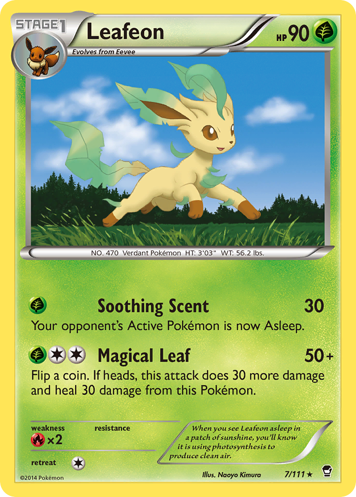 Leafeon (7/111) [XY: Furious Fists] | Pegasus Games WI