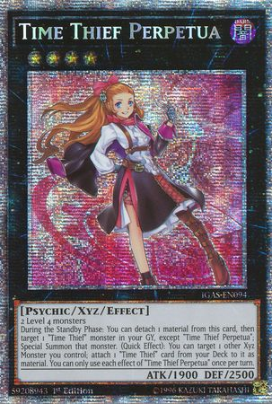 Time Thief Perpetua (Starlight Rare) [IGAS-EN094] Starlight Rare | Pegasus Games WI