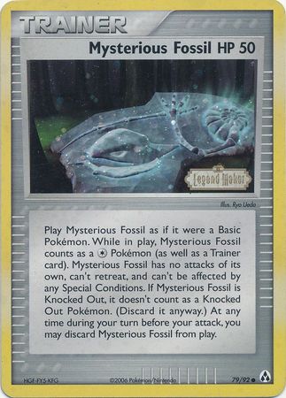 Mysterious Fossil (79/92) (Stamped) [EX: Legend Maker] | Pegasus Games WI