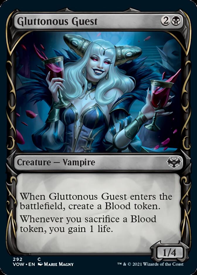 Gluttonous Guest (Showcase Fang Frame) [Innistrad: Crimson Vow] | Pegasus Games WI