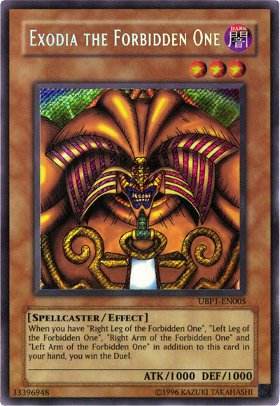 Exodia the Forbidden One [UBP1-EN005] Secret Rare | Pegasus Games WI