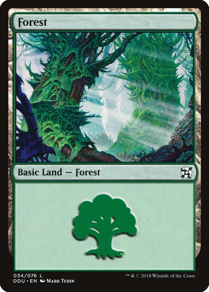 Forest (34) [Duel Decks: Elves vs. Inventors] | Pegasus Games WI