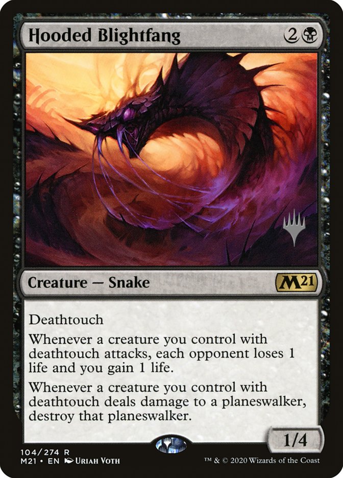 Hooded Blightfang (Promo Pack) [Core Set 2021 Promos] | Pegasus Games WI