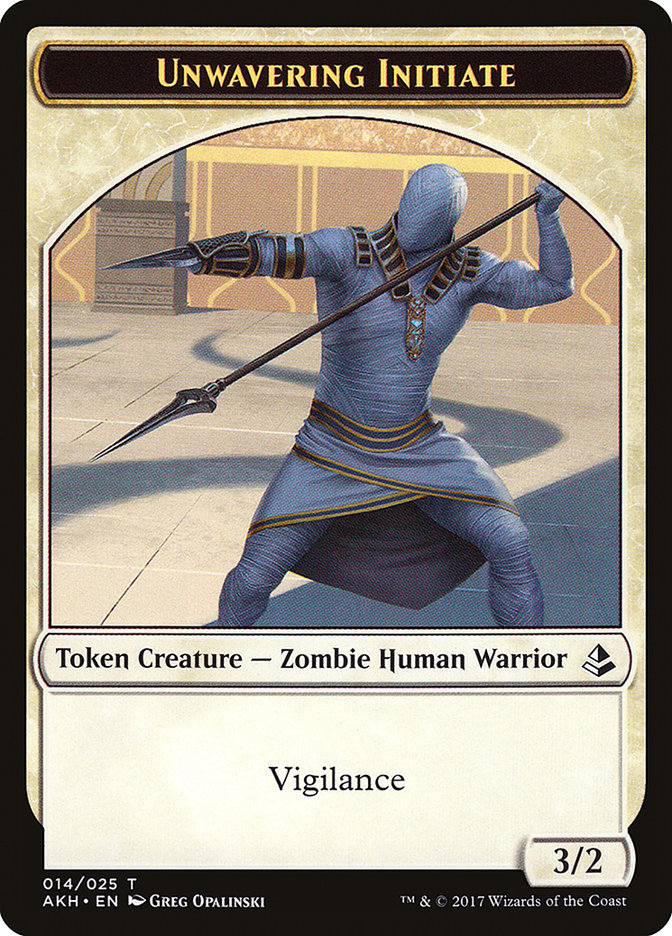 Unwavering Initiate Token [Amonkhet Tokens] | Pegasus Games WI