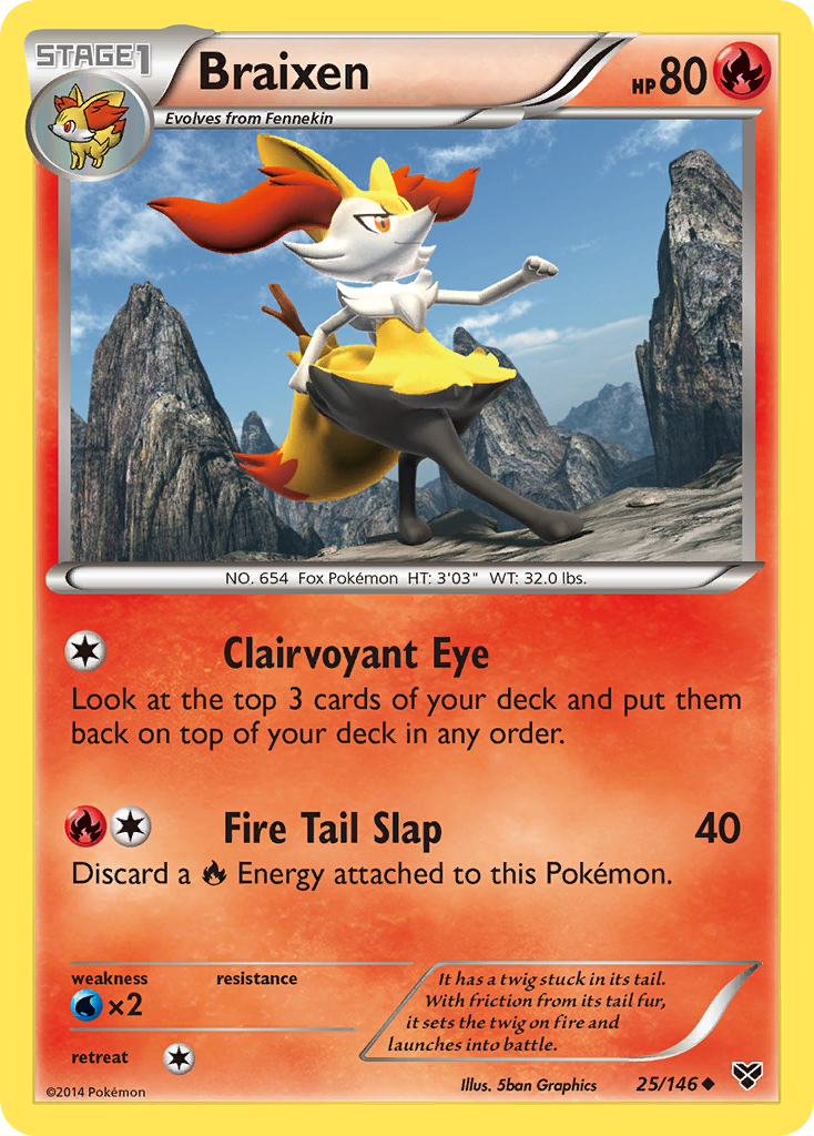 Braixen (25/146) [XY: Base Set] | Pegasus Games WI