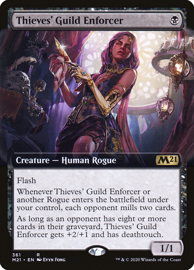 Thieves' Guild Enforcer (Extended Art) [Core Set 2021] | Pegasus Games WI