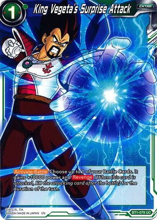 King Vegeta's Surprise Attack (Alternate Art) [BT1-079] | Pegasus Games WI