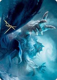 Cyclone Summoner Art Card (Gold-Stamped Signature) [Kaldheim Art Series] | Pegasus Games WI