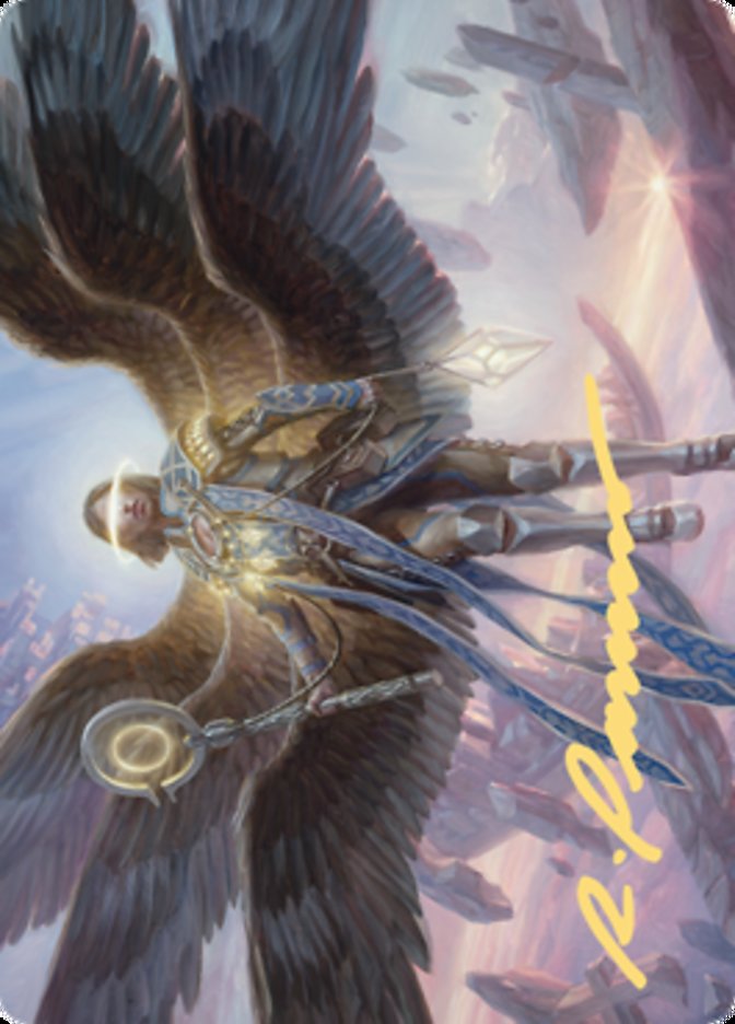 Angel of Destiny Art Card (Gold-Stamped Signature) [Zendikar Rising Art Series] | Pegasus Games WI