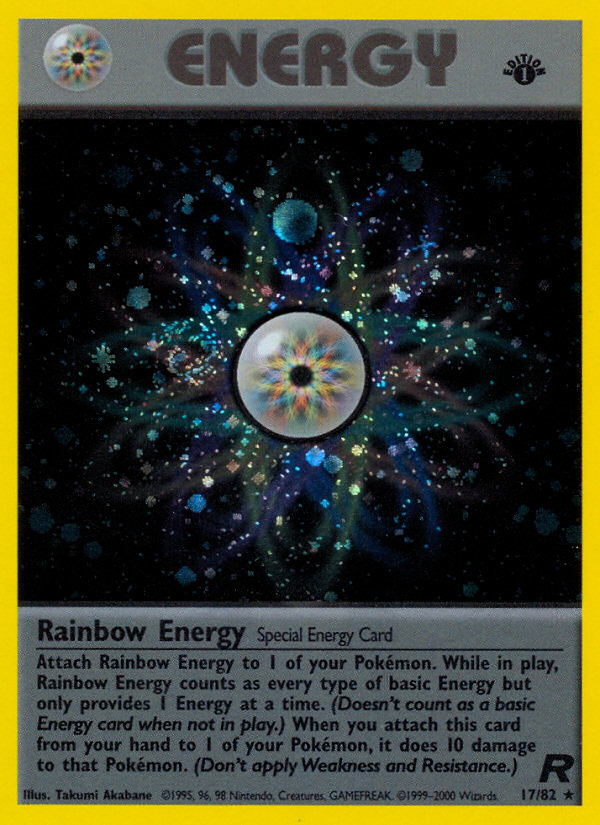 Rainbow Energy (17/82) [Team Rocket 1st Edition] | Pegasus Games WI