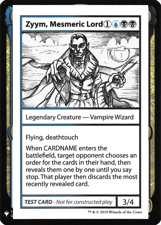 Zyym, Mesmeric Lord [Mystery Booster Playtest Cards] | Pegasus Games WI