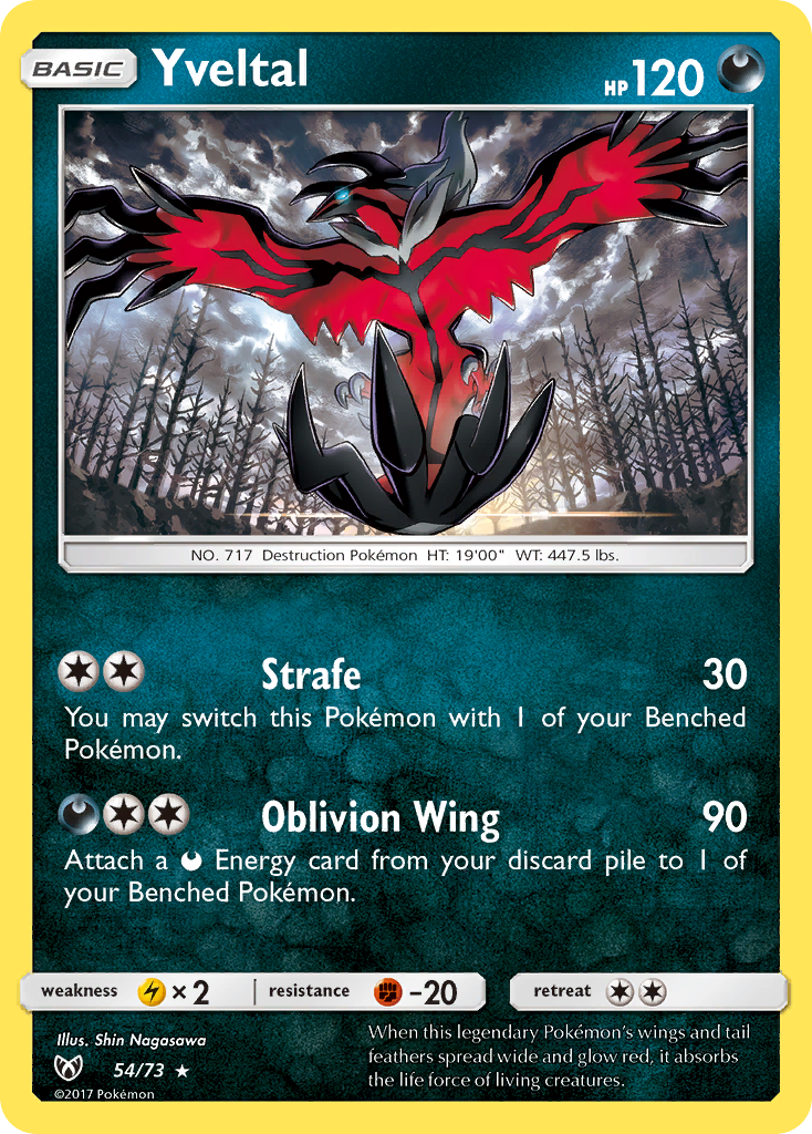 Yveltal (54/73) [Sun & Moon: Shining Legends] | Pegasus Games WI