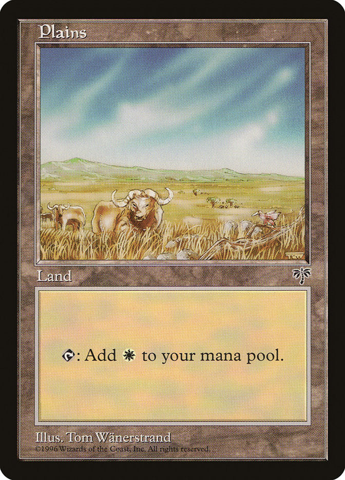 Plains (Oxen / Signature on Right) [Mirage] | Pegasus Games WI