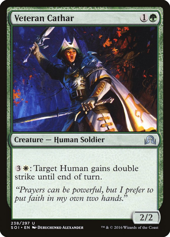 Veteran Cathar [Shadows over Innistrad] | Pegasus Games WI