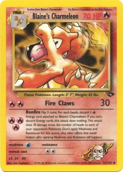 Blaine's Charmeleon (31/132) [Gym Challenge Unlimited] | Pegasus Games WI