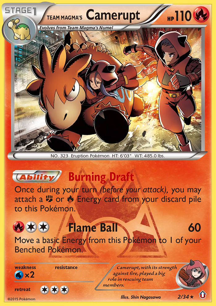 Team Magma's Camerupt (2/34) [XY: Double Crisis] | Pegasus Games WI