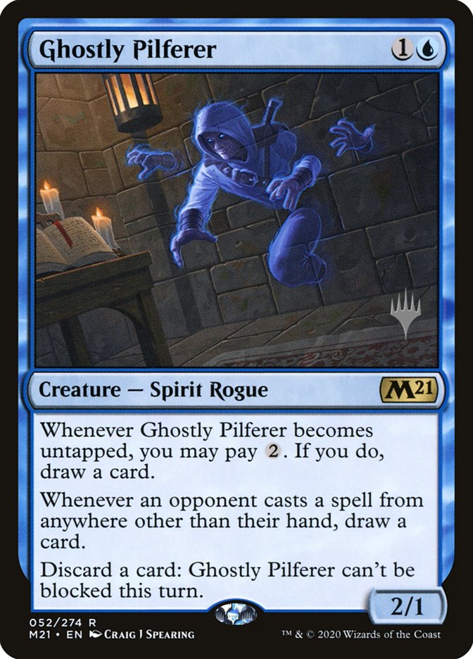 Ghostly Pilferer (Promo Pack) [Core Set 2021 Promos] | Pegasus Games WI