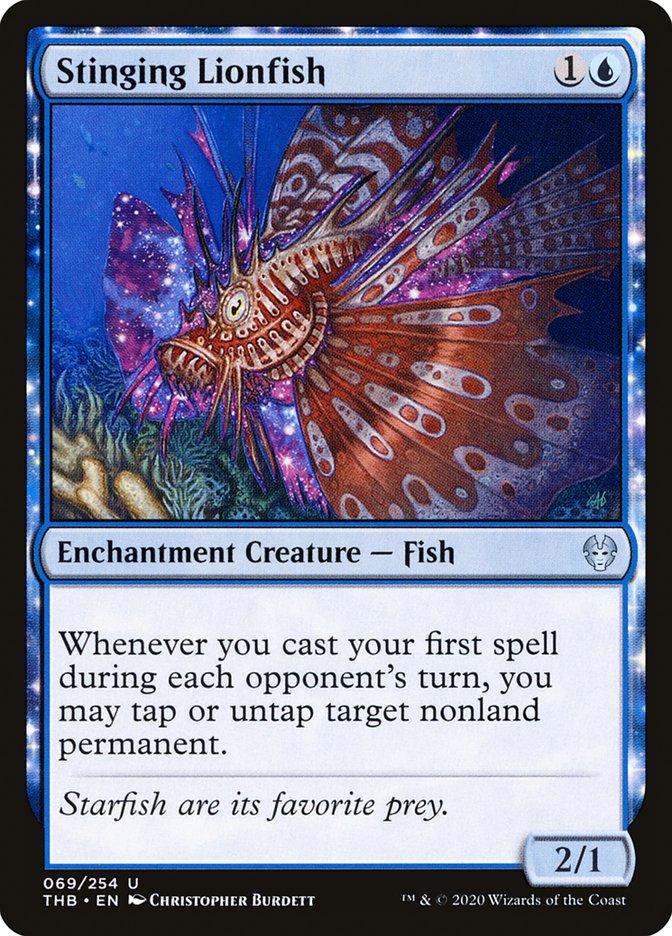 Stinging Lionfish [Theros Beyond Death] | Pegasus Games WI
