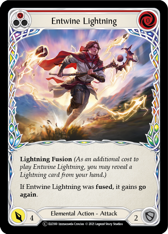 Entwine Lightning (Red) [U-ELE100] Unlimited Normal | Pegasus Games WI