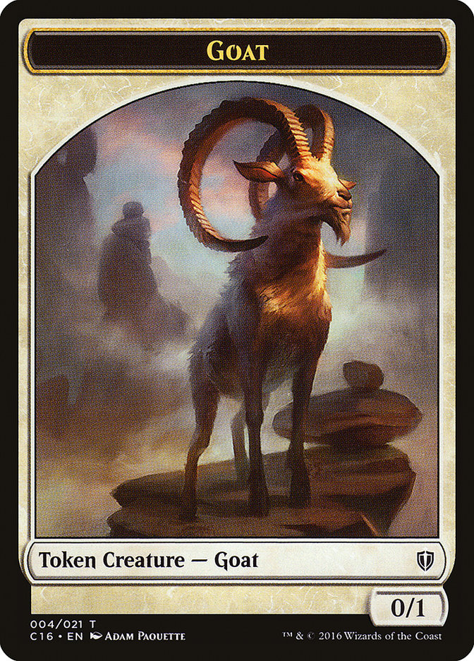 Goat // Thopter Double-Sided Token [Commander 2016 Tokens] | Pegasus Games WI