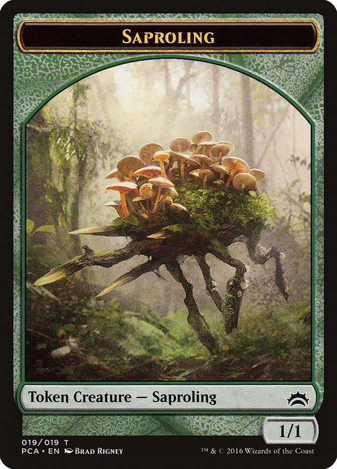 Spider // Saproling Double-Sided Token [Planechase Anthology Tokens] | Pegasus Games WI