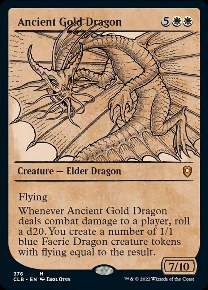 Ancient Gold Dragon (Showcase) [Commander Legends: Battle for Baldur's Gate] | Pegasus Games WI