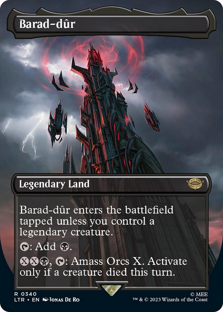 Barad-dur (Borderless Alternate Art) (340) [The Lord of the Rings: Tales of Middle-Earth] | Pegasus Games WI