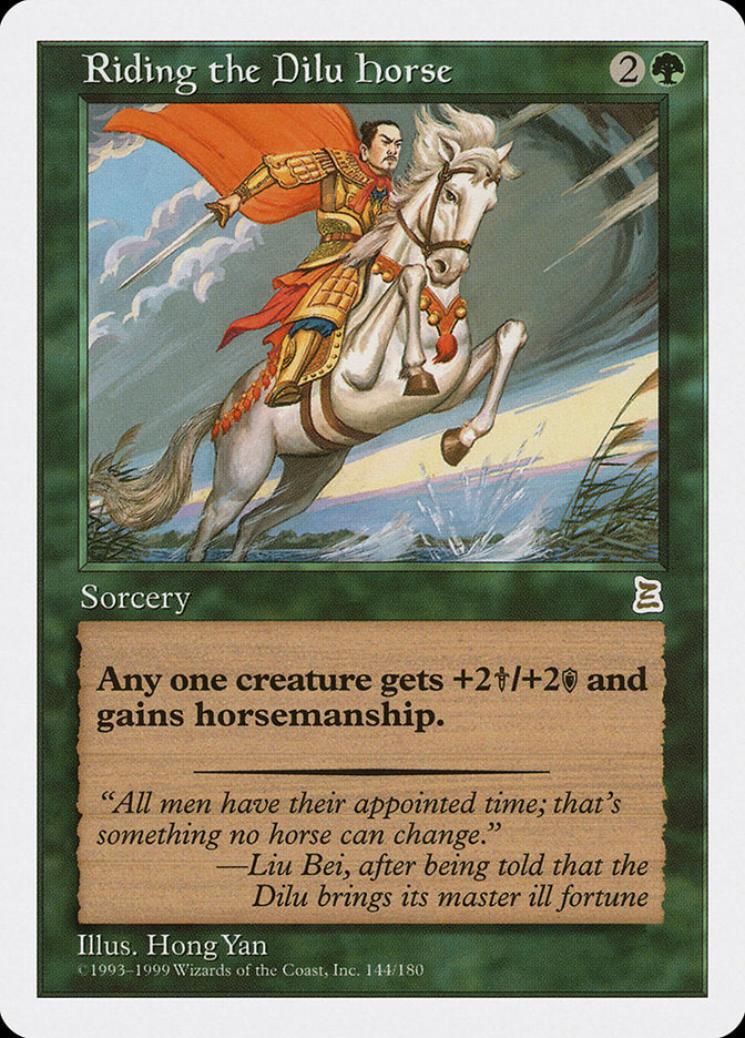 Riding the Dilu Horse [Portal Three Kingdoms] | Pegasus Games WI