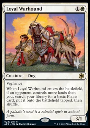 Loyal Warhound (Promo Pack) [Dungeons & Dragons: Adventures in the Forgotten Realms Promos] | Pegasus Games WI