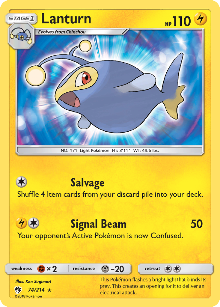 Lanturn (74/214) [Sun & Moon: Lost Thunder] | Pegasus Games WI